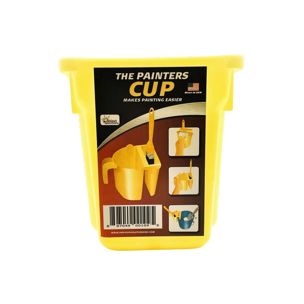 The Painters Cup - With a Brush Holder (Upgrade from cups with Magnets) - Obvious Solutions